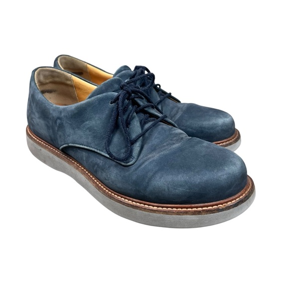 Samuel Hubbard blue suede nubuck‎ Men’s lace up Oxfords SZ 9.5 main image 4